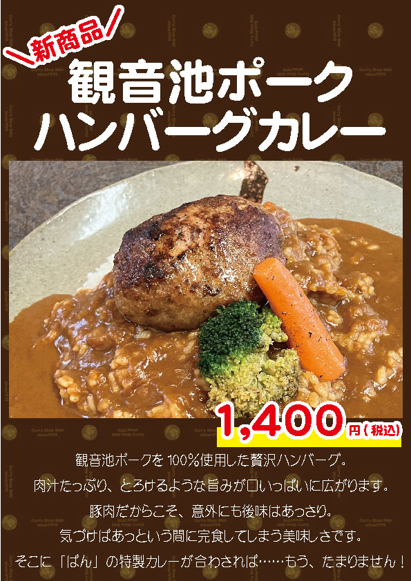 観音池ハンバーグカレー